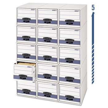 Details about   Bankers Box STOR/DRAWER Steel Plus Storage Box Check Size Wire White/Blue 12