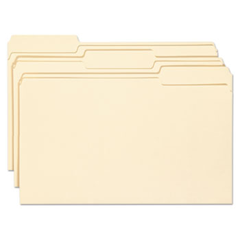 100/Box Letter Smead Interior File Folders Manila 1/3 Cut Top Tab 
