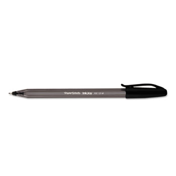 Paper Mate® InkJoy 100 Stick Pen, 1.0 mm, Black Ink, 48/Box - WB