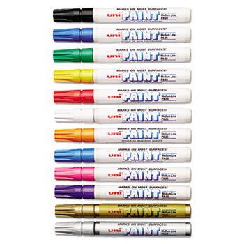 leg uit transactie Betsy Trotwood uni®-Paint PX-20 Oil-Based Paint Markers, Medium Line (1.8-2.2mm), Assorted  Colors, 12/ST - WB Mason