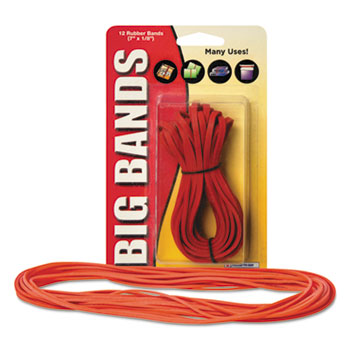 Big Rubber Bands Heavy Duty Red colour Pack of 12 microwave safe 