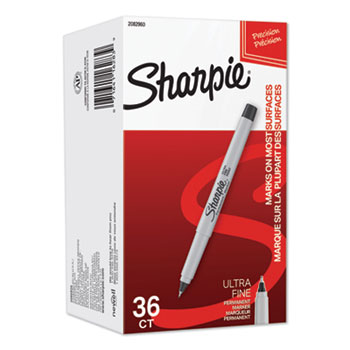 Sharpie Permanent Fine Tip Marker Pack of 4 Black 1 ea 