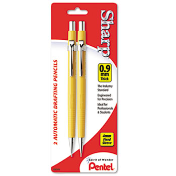 0.5 Mm Black Barrel" "Pentel Sharp Mechanical Drafting Pencil 