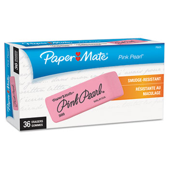 Small 1 Paper Mate Pink Pearl Erasers 36 Count 