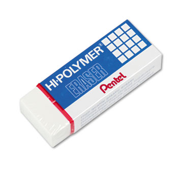 Non-Hazardous Elastomer Compound Hi-Polymer Medium Size Block Eraser Sold As 1 Each - Leaves no dust - Will not crack or harden - Erases cleanly without scratching or tearing paper surface Pentel Products Erases with very light pressure Pentel