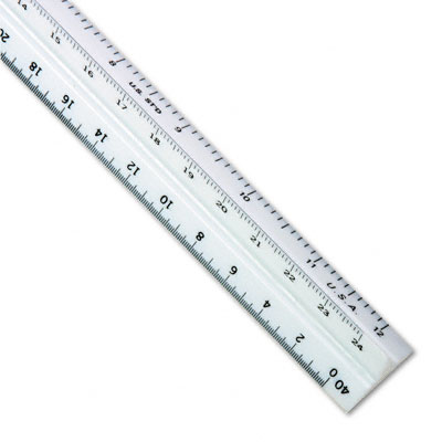 ruler to scale. Triangular Scale Plastic