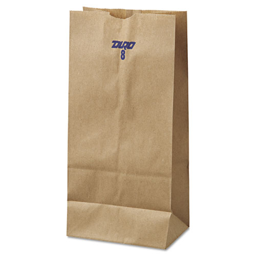 Qty 100 #8 Paper Brown Kraft Grocery Merchandise Retail Shopping Bags 