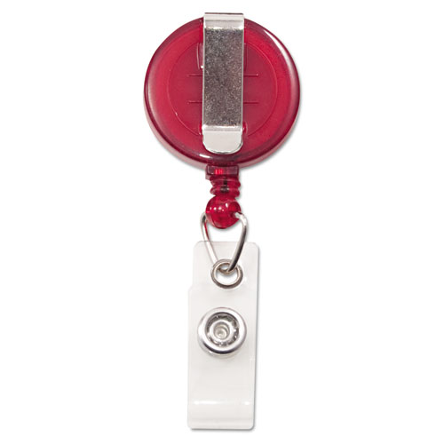 RED Badge Reel and ID Card Holder 