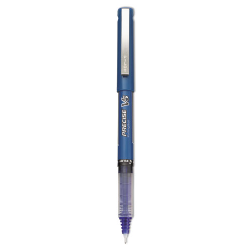 Pilot Precise V5 Stick Rolling Ball Pens Extra Fine Point 2-Pack Blue Ink Smooth 