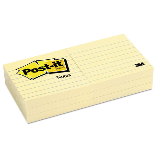 Lot Of 3 3X5” 3M Post-it Notes 655 3 Padx100 Sheet=total300 Yellow Canary