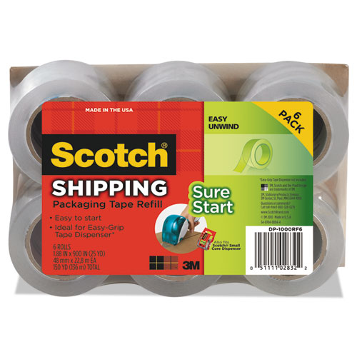 New 8 Rolls Heavy Duty 3M Scotch Shipping Packaging Tape Made in USA 54.6YD Ea 