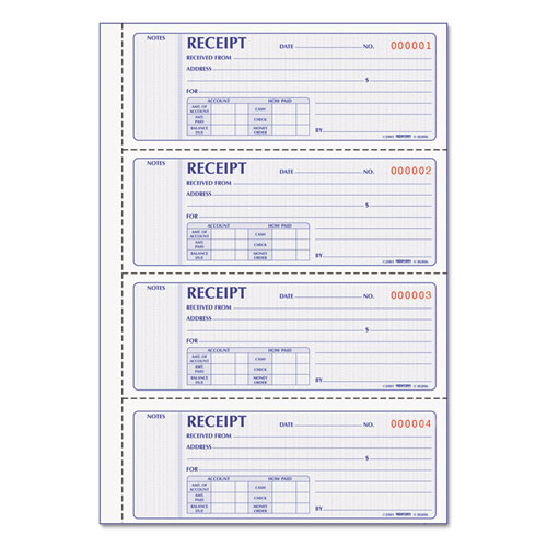Rediform Delivery Receipt Book 6 3/8 x 4 1/4 Two-Part Carbonless 50 Sets/Book 