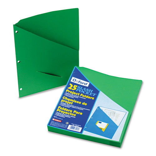 Pendaflex Essentials Wave Slash Pocket Project Folders 3 Holes Letter Five 