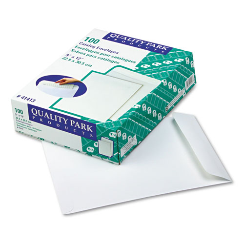 Contemporary 250/box Quality ParkTM Open Side Booklet Envelope 12 x 9 White 