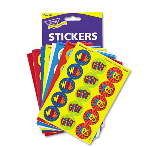 96 TREND Colourful Smiles TUTTI FRUTTI Scratch and Sniff Reward Stickers 