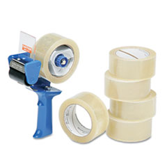 SKILCRAFT Commercial Package Sealing Tape with Pistol Grip Dispenser, 3
