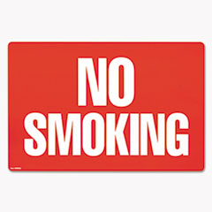 COSCO SIGN NO SMOKING-NO FUMAR Two-Sided Signs, No Smoking-no Fumar, 8 X 12, Red