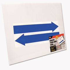 COSCO SIGN BLANK W-STAKE 15X19 Stake Sign, Blank White, Includes Directional Arrows, 15 X 19