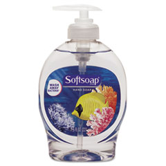 Softsoap® SOAP AQUARIUM 7.5OZ CLR LIQUID HAND SOAP PUMP, AQUARIUM SERIES, FRESH FLORAL, 7.5 OZ