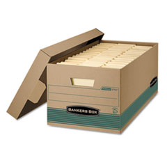 STOR/FILE Medium-Duty 100% Recycled Storage Boxes, Letter Files, 12.88