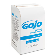 SKILCRAFT GOJO Lotion Soap, Unscented, 1,000 mL Pouch, 8/Box