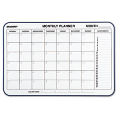 SKILCRAFT Cubicle Calendar Board, One Month, 24 x 36, White Surface, Aluminum Frame