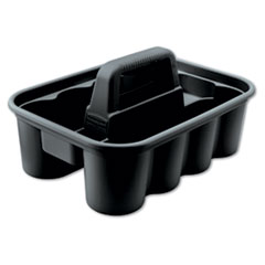 Rubbermaid® Commercial CADDY DELUXE CARRY DELUXE CARRY CADDY, 8-COMPARTMENT, 15W X 7.4H, BLACK