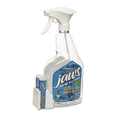 SKILCRAFT JAWS Glass/Hard Surface Cleaner, Unscented, 6 Spray Bottles/12 Refills