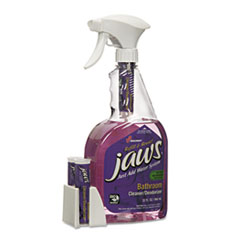 SKILCRAFT JAWS Bathroom Cleaner/Deodorizer, Citrus, 6 Spray Bottles/12 Refills