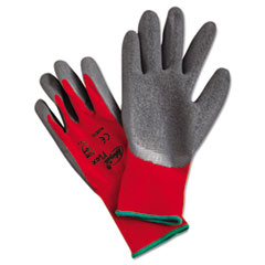 MCR™ Safety GLOVES XL NJ FX15G100%NYS Ninja Flex Latex-Coated-Palm Gloves, Nylon Shell, X-Large, Red-gray