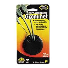 Cord Away® GROMMET 2"DIA 50MM BK GROMMET, ADJUSTABLE, 2" DIAMETER, BLACK