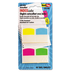 Write-On Index Tabs, 1/5-Cut, Assorted Colors, 1.06