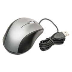 SKILCRAFT Optical Wired Mouse, USB 2.0, Right Hand Use, Black/Gray