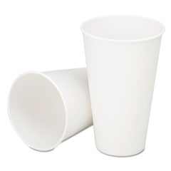 SKILCRAFT Cold Beverage Cups, 12 Oz, White With Logo, 2,500/box