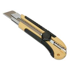 SKILCRAFT Heavy-Duty Utility Knife, Cushion Grip, Snap-Off Blade, 25 mm, 7
