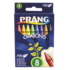 Prang® CRAYON REG SZ 8AST Crayons Made With Soy, 8 Colors-box