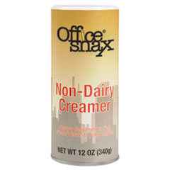 Office Snax® CREAMER CNSTR 12OZ Reclosable Canister Of Powder Non-Dairy Creamer, 12oz