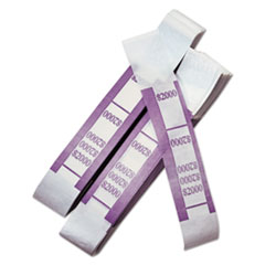 Iconex™ STRAP BILL ADHS $2,000 VL Color-Coded Kraft Currency Straps, $20 Bill, $2000, Self-Adhesive, 1000-pack