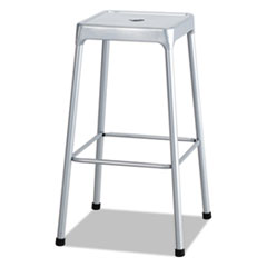 Bar-Height Steel Stool, Backless, Supports Up To 250 Lb, 29