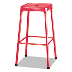 Bar-Height Steel Stool, Backless, Supports Up To 250 Lb, 29