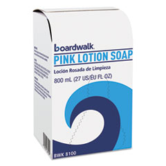 Boardwalk® SOAP LOTION 800ML PK MILD CLEANSING PINK LOTION SOAP, FLORAL-LAVENDER SCENT, LIQUID, 800 ML BOX
