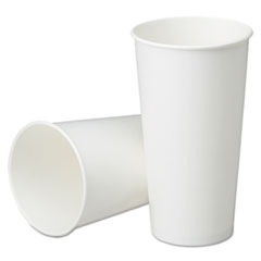SKILCRAFT Disposable Paper Cups for Cold Beverages, 21 oz, White, 1,000/Box