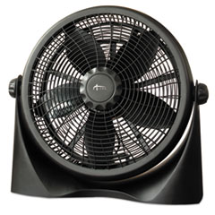 Alera® FAN 16" HV TILT BKSV 16" Super-Circulation 3-Speed Tilt Fan, Plastic, Black