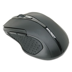 SKILCRAFT Optical Wireless Mouse, 2.4 GHz Frequency/26 ft Wireless Range, Right Hand Use, Black