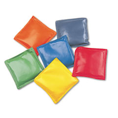 Champion Sports BAG 4" BEAN 12-DZ AST Bean Bag Set, Vinyl, 4", Assorted Colors, Dozen