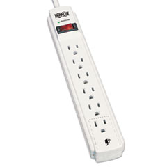 Tripp Lite SURGE 6 OUTLET 4FT CD GY PROTECT IT! SURGE PROTECTOR, 6 OUTLETS, 4 FT CORD, 790 JOULES, LIGHT GRAY