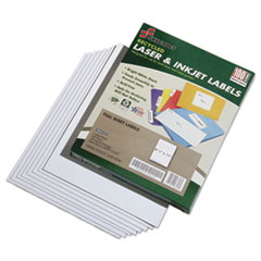 SKILCRAFT Recycled Laser and Inkjet Labels, Inkjet/Laser Printers, 8.5 x 11, White, 100/Box