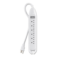 Belkin® SURGE 6OT 720J 12IN WH Power Strip, 6 Outlets, 12 Ft Cord, White