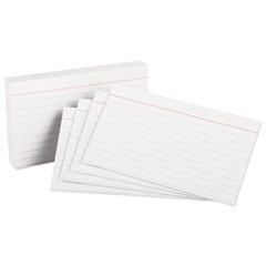 Oxford™ CARD INDEX RULED 3X5 WHT Ruled Index Cards, 3 X 5, White, 100-pack