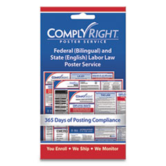 ComplyRight® POSTER LABOR LAW 24X26.75 LABOR LAW POSTER SERVICE, "STATE LABOR LAW", 4W X 7H